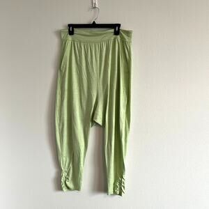 FP Movement Pistachio Echo Harem Lounge Pants L Earthy Zen Loungewear Off-Duty